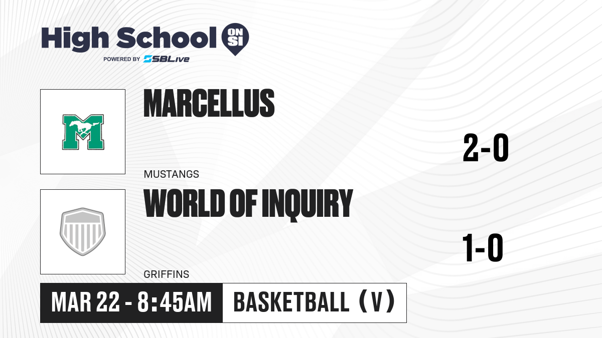 Marcellus vs World of Inquiry Boys Basketball - Mar 22, 2025 - High ...