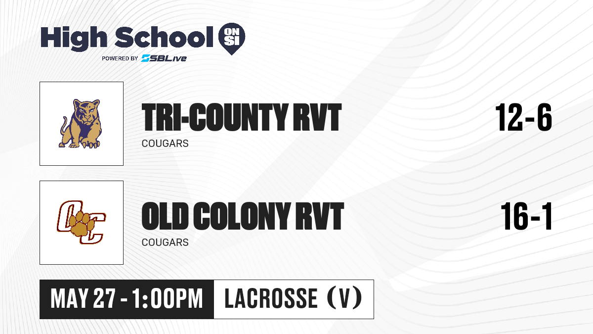 Tim Benstead Rvt Tri-County RVT vs Old Colony RVT Girls Lacrosse - May 27, 2025 - High ...