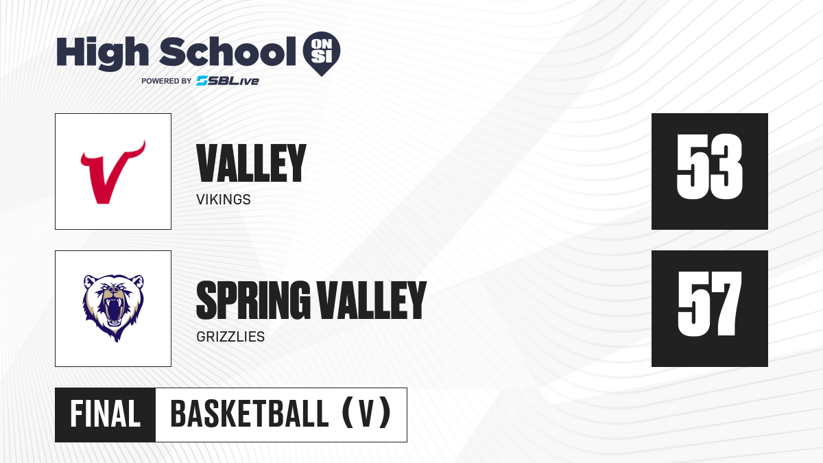 Valley vs Spring Valley Boys Basketball - Jan 2, 2026 - High School On SI