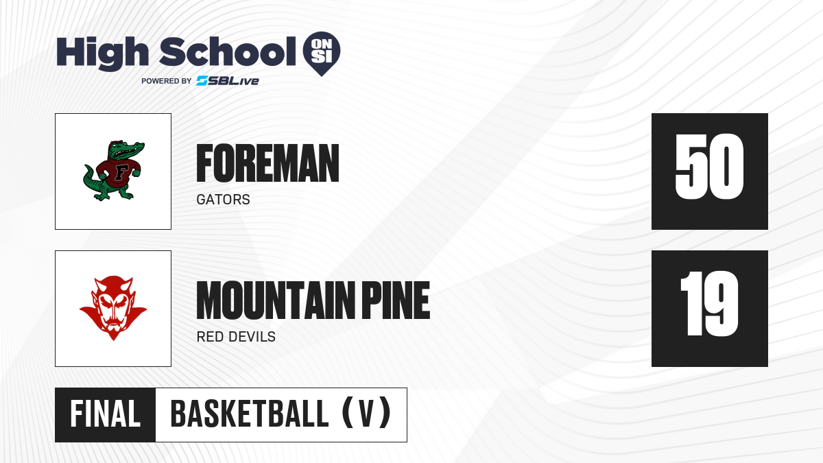 Mountain Pine vs Foreman Girls Basketball - Jan 8, 2021 - scorebooklive.com