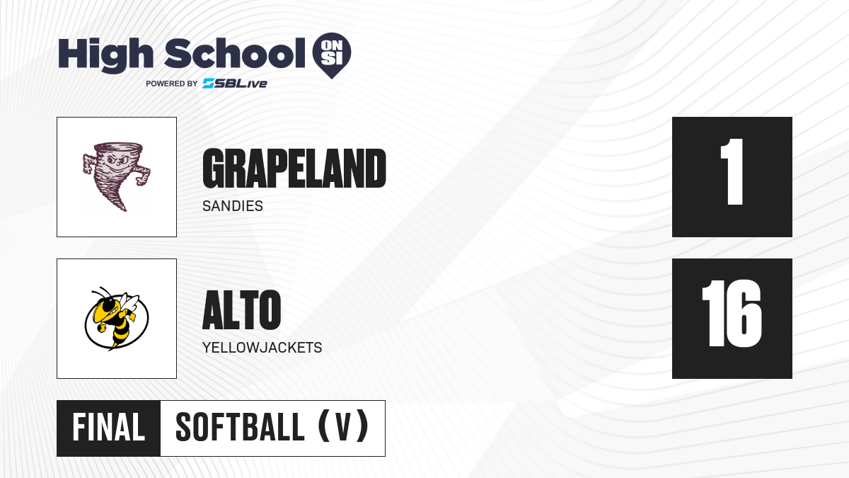 Grapeland vs Alto Softball - Apr 25, 2026 - High School On SI