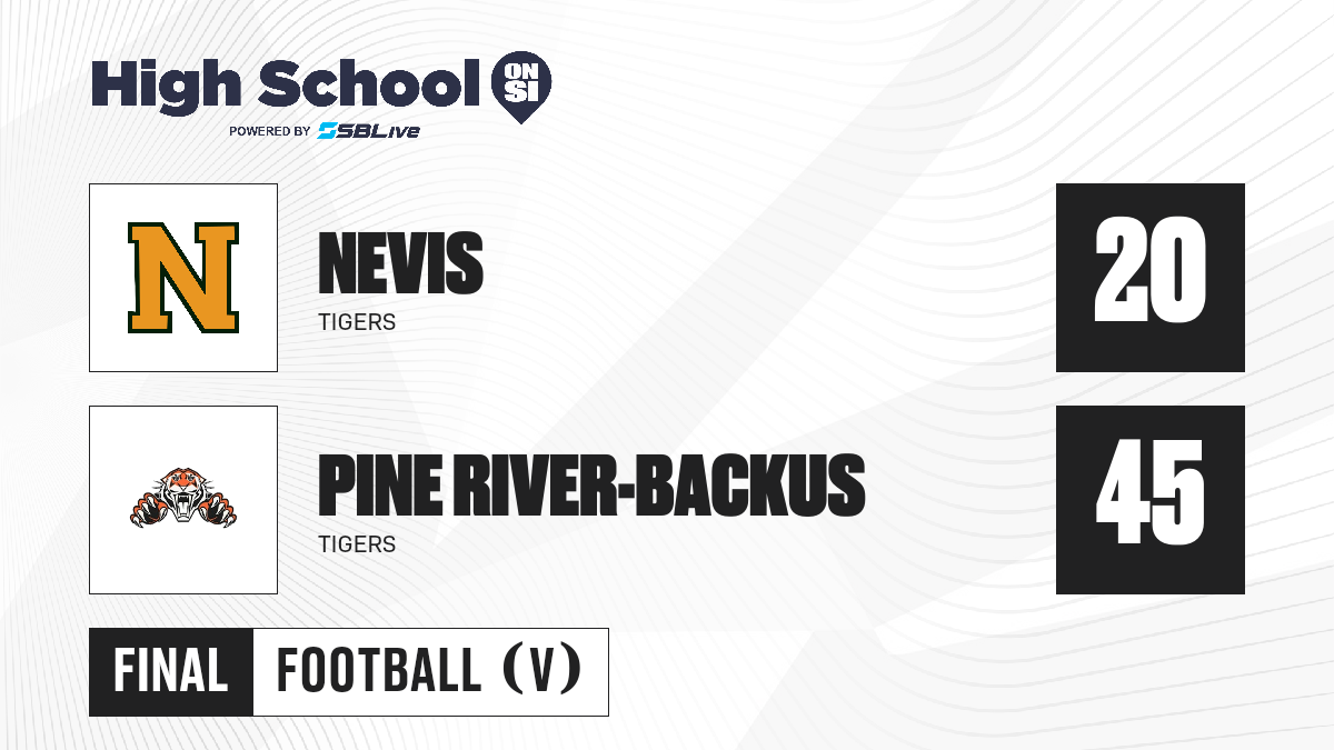 Pine Rivres Nevis vs Pine River-Backus Football - Oct 27, 2026 - High School On SI