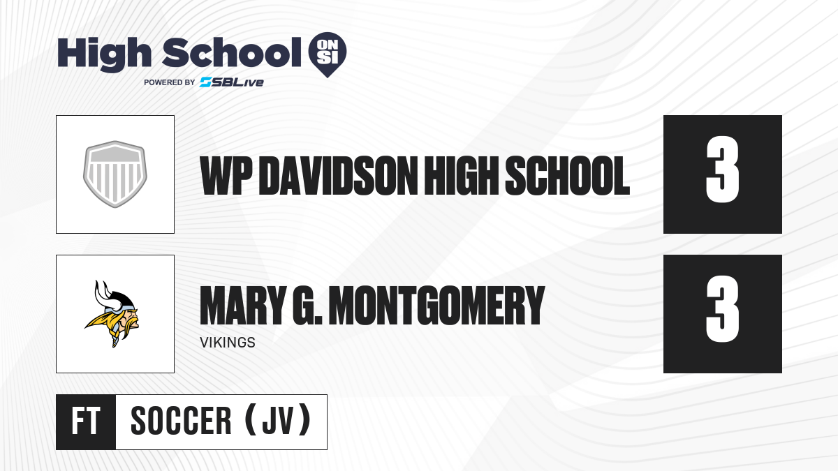 Mary G. Montgomery Vs Wp Davidson High School Jv Boys Soccer - Feb 22 