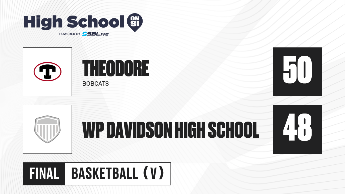 WP Davidson High School vs Theodore Boys Basketball - Jan 5, 2021 ...