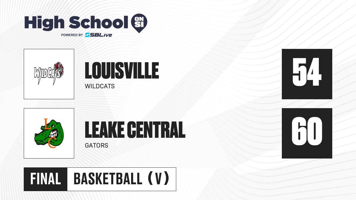 Leake Central vs Louisville Boys Basketball - Feb 12, 2021 - High