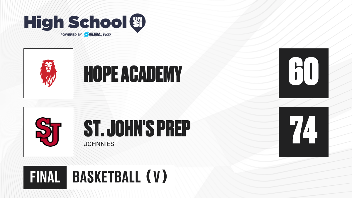 St. John's Prep Vs Hope Academy Boys Basketball - Feb 22, 2021 - High 