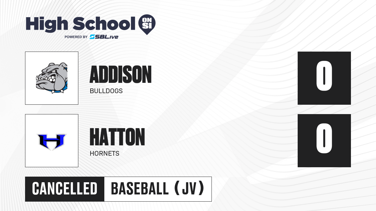 Hatton vs Addison JV Baseball - Apr 8, 2021 - scorebooklive.com